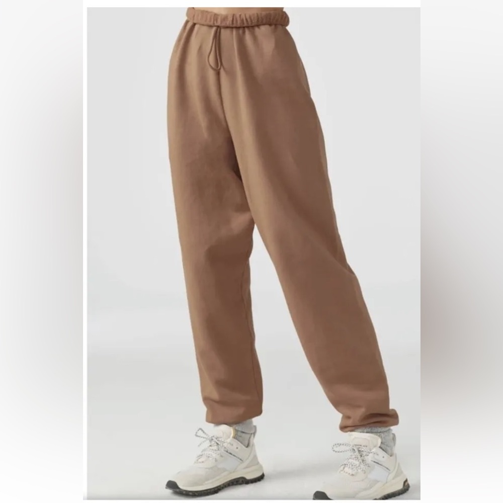 JOAH BROWN Oversized Jogger French Terry Sweatpants - Size S/M Terracotta